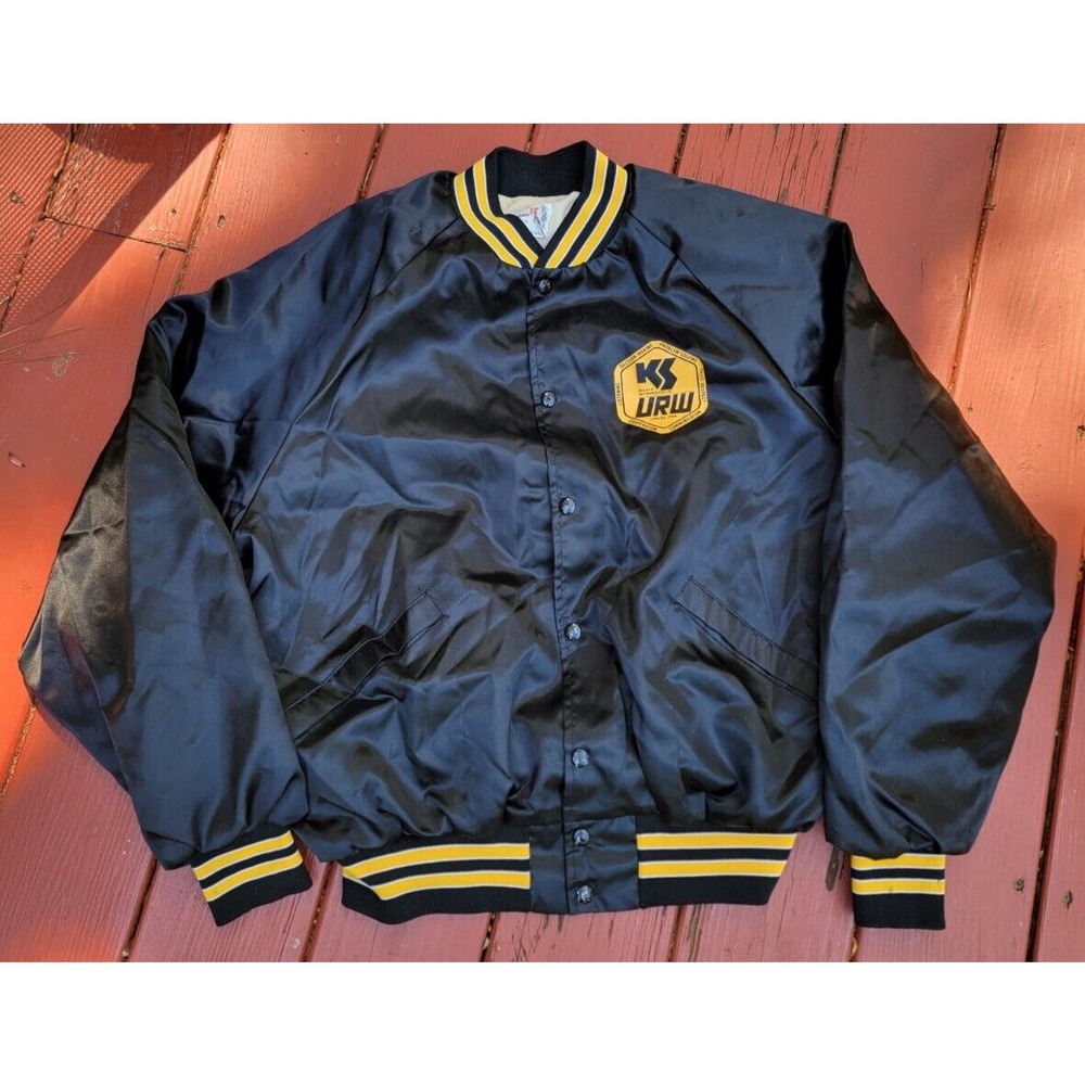 Vintage Kelly Springfield United Rubber Workers UNION Satin Jacket TYLER, TX